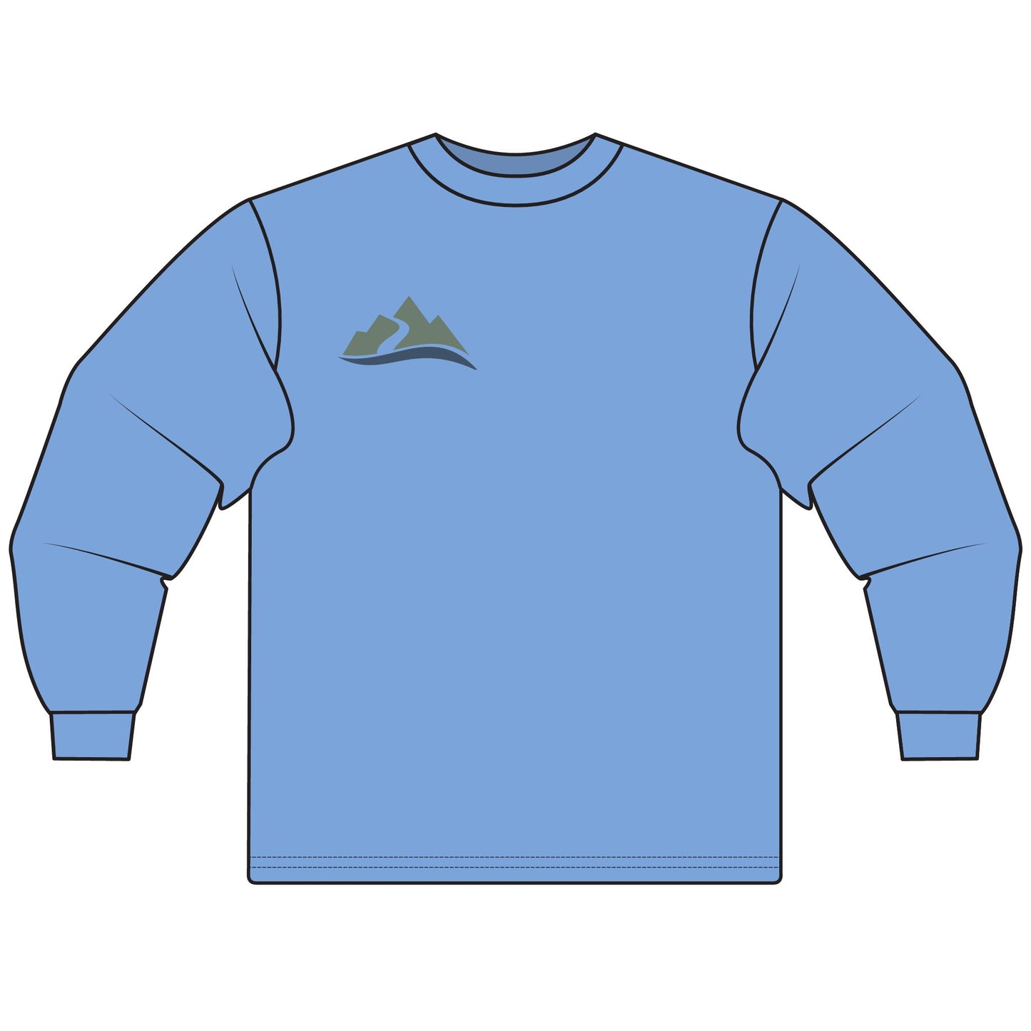 Mountain Wave Unisex Long Sleeve T-Shirt - Perfect for Outdoor Enthusiasts