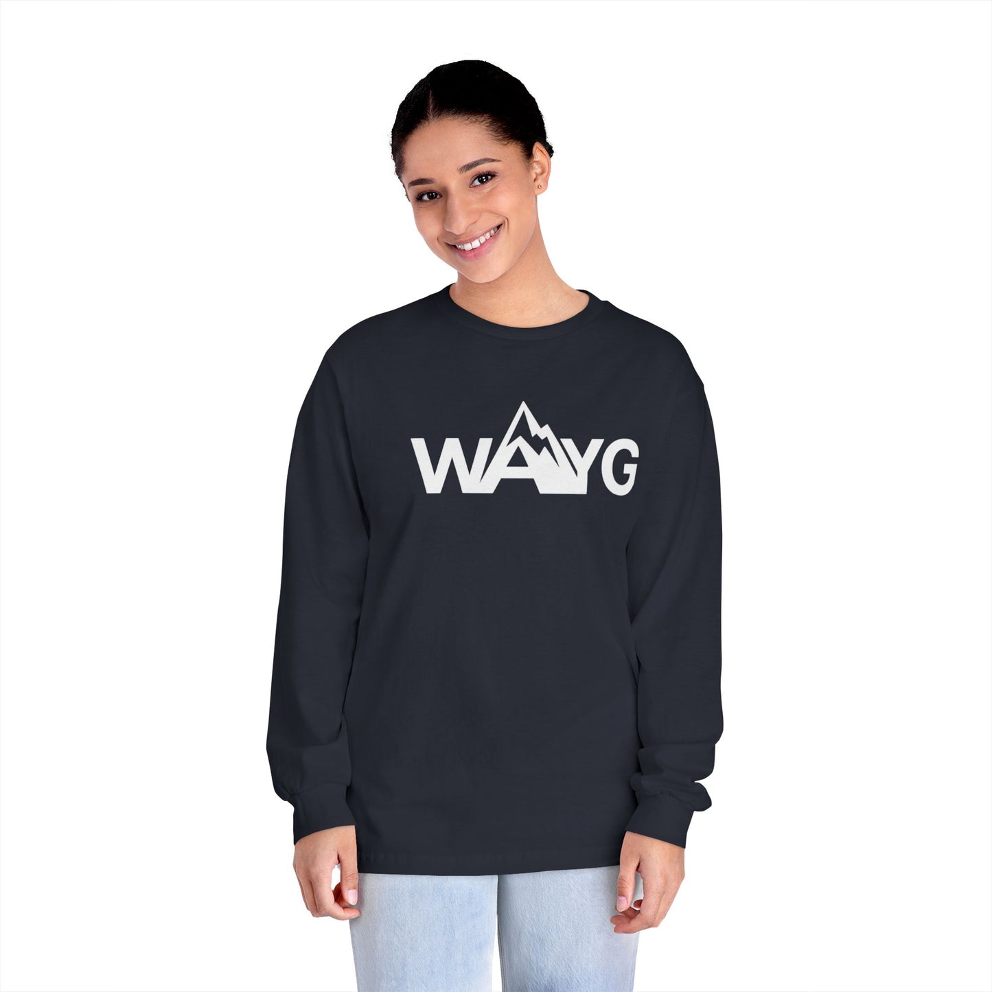 Adventure Awaits Long Sleeve T-Shirt | Unisex Mountain Tee, Gifts for Outdoor Lovers, Hiking Apparel, Casual Wear, Adventure Gear