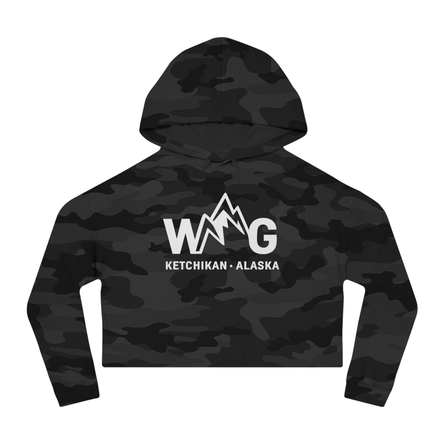 WAYG Collection- Ketchikan Alaska- Women’s Cropped Hooded Sweatshirt