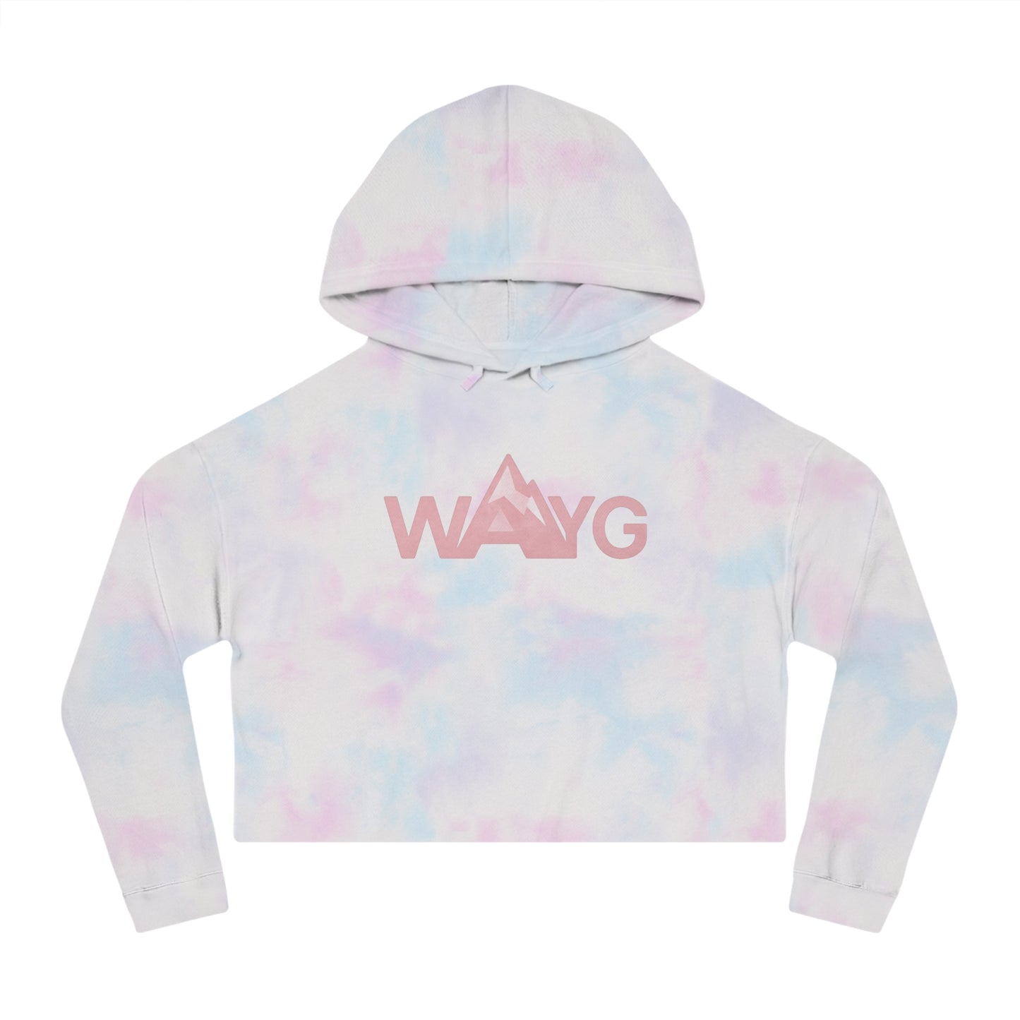 WAYG Collection- Tie-Die- Pastel- Women’s Cropped Hooded Sweatshirt