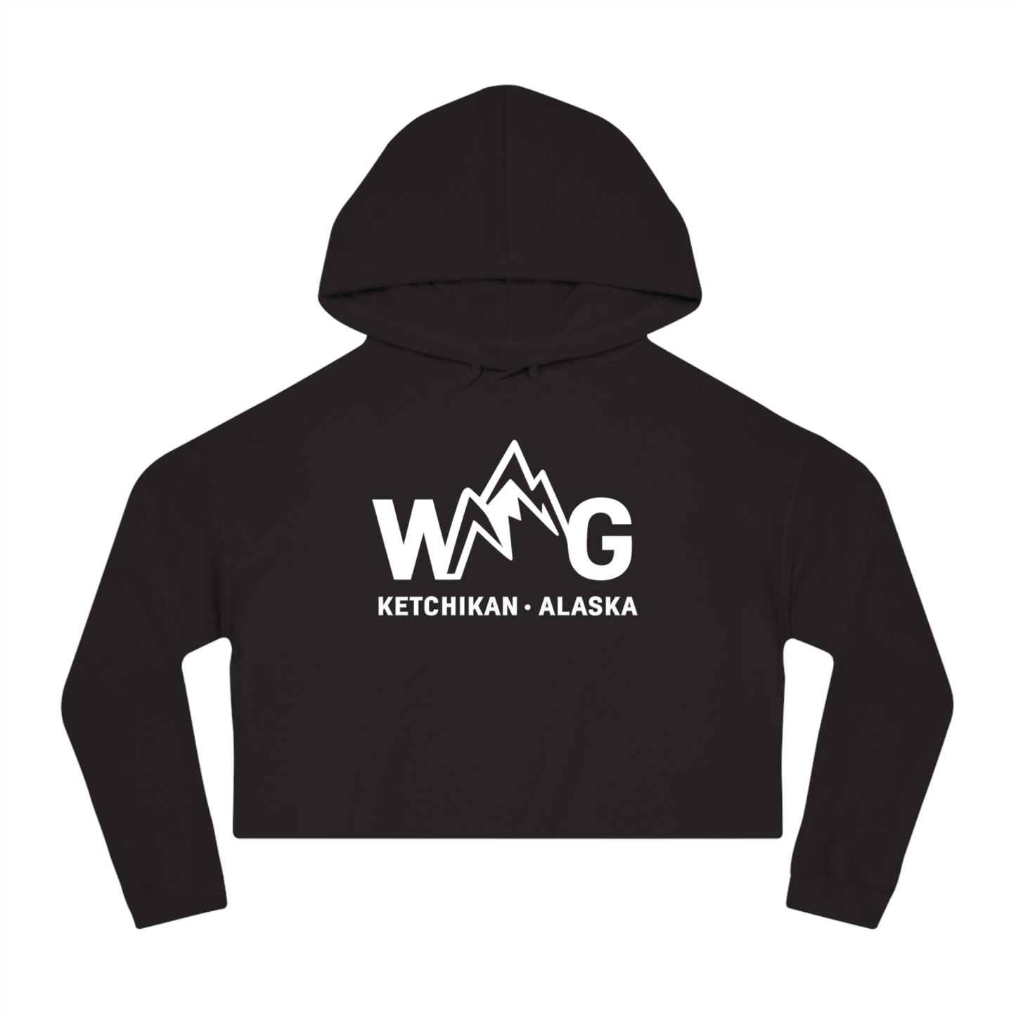 WAYG Collection- Ketchikan Alaska- Women’s Cropped Hooded Sweatshirt