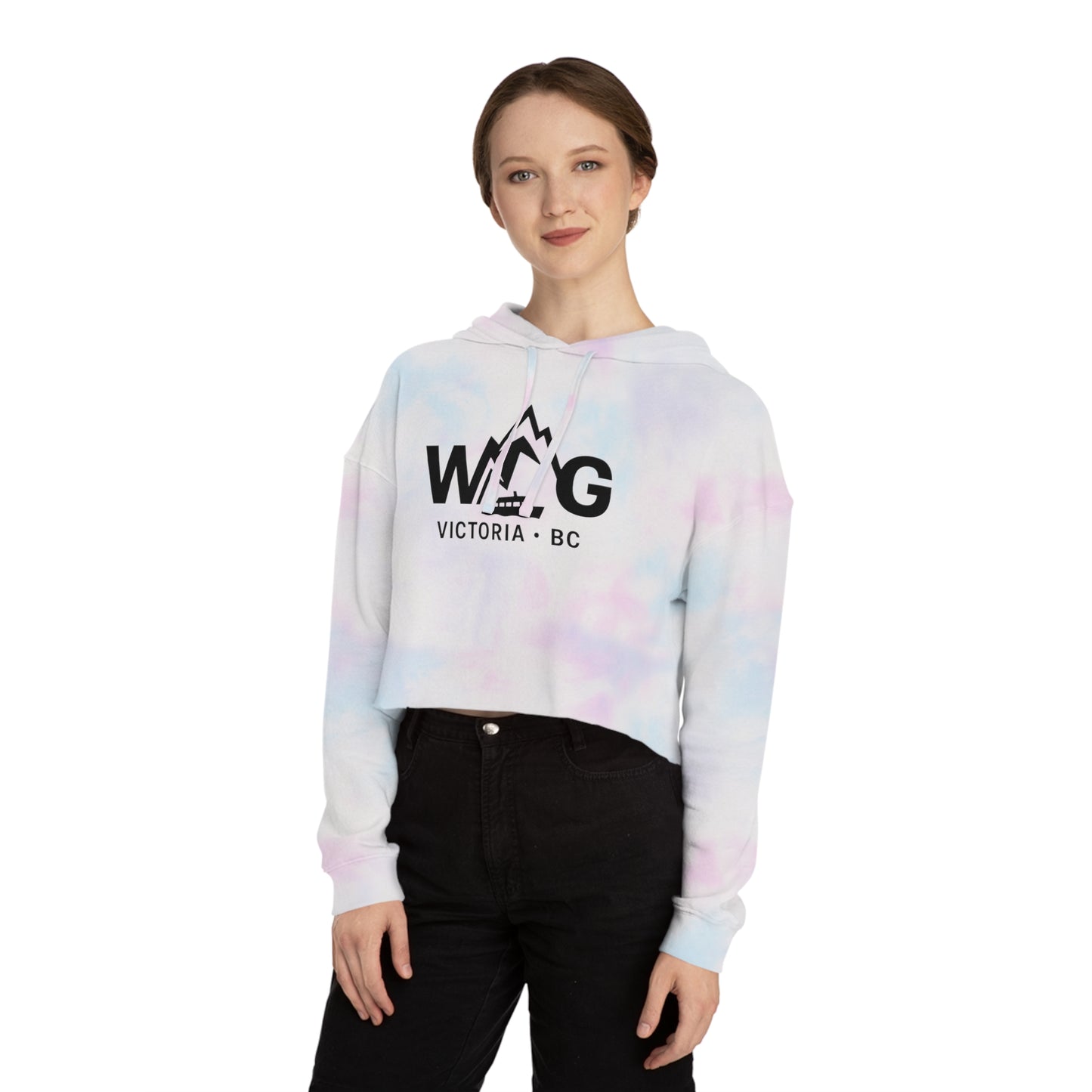 WAYG Collection- Victoria BC Canada- Women’s Cropped Hooded Sweatshirt