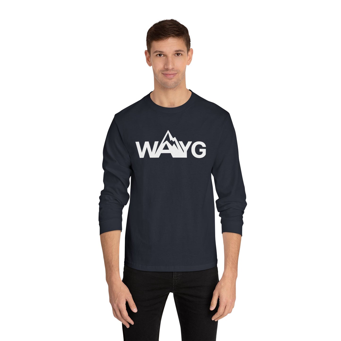 Adventure Awaits Long Sleeve T-Shirt | Unisex Mountain Tee, Gifts for Outdoor Lovers, Hiking Apparel, Casual Wear, Adventure Gear