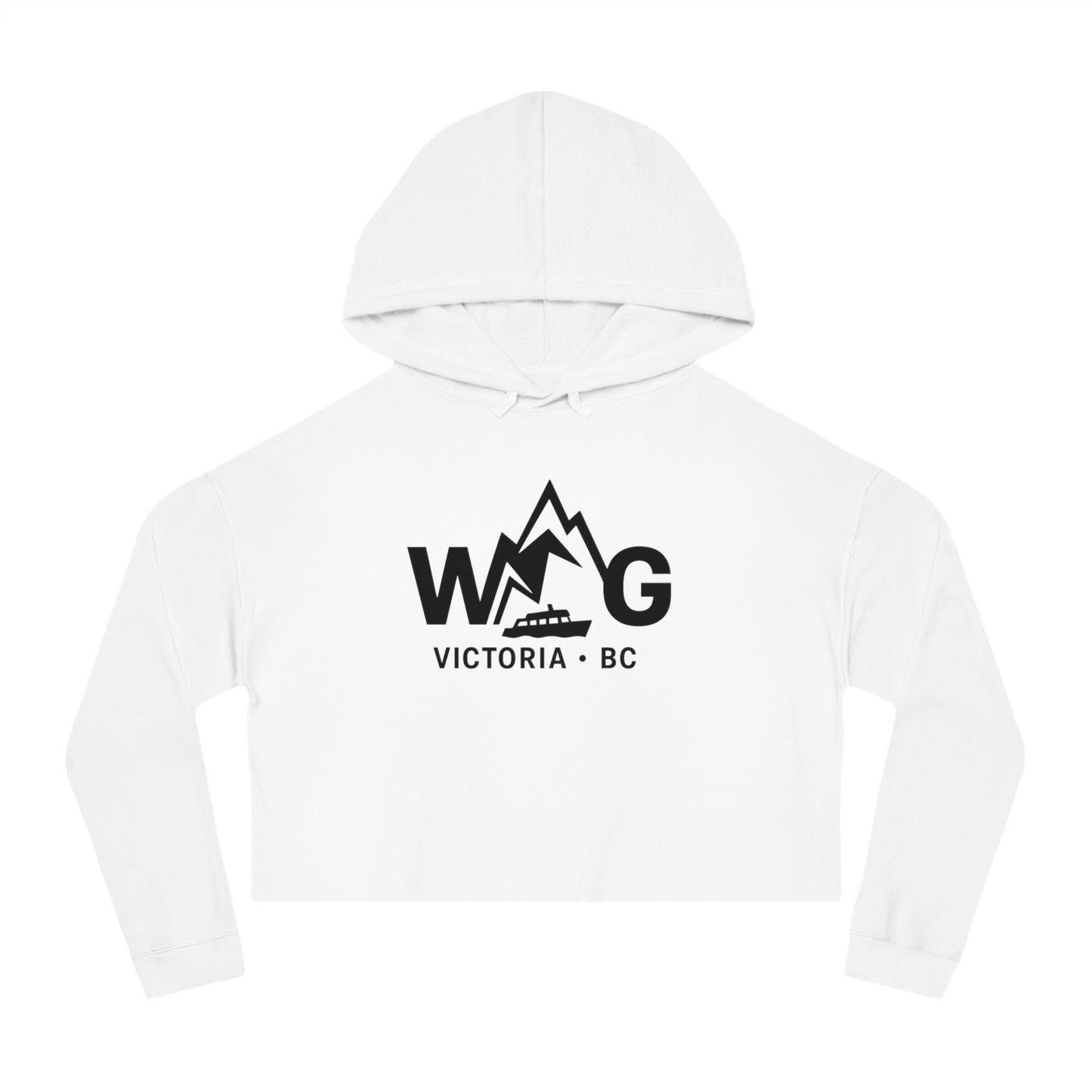 WAYG Collection- Victoria BC Canada- Women’s Cropped Hooded Sweatshirt