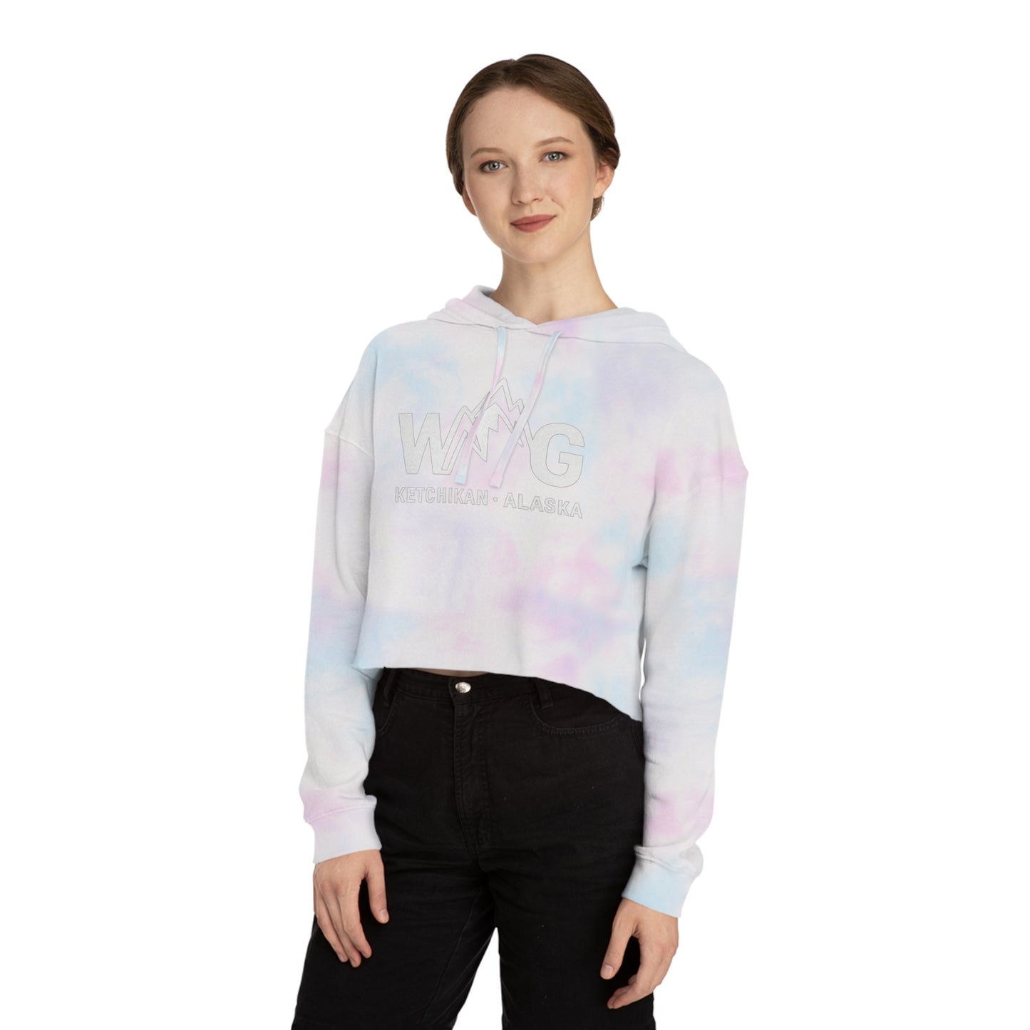 WAYG Collection- Ketchikan Alaska- Women’s Cropped Hooded Sweatshirt