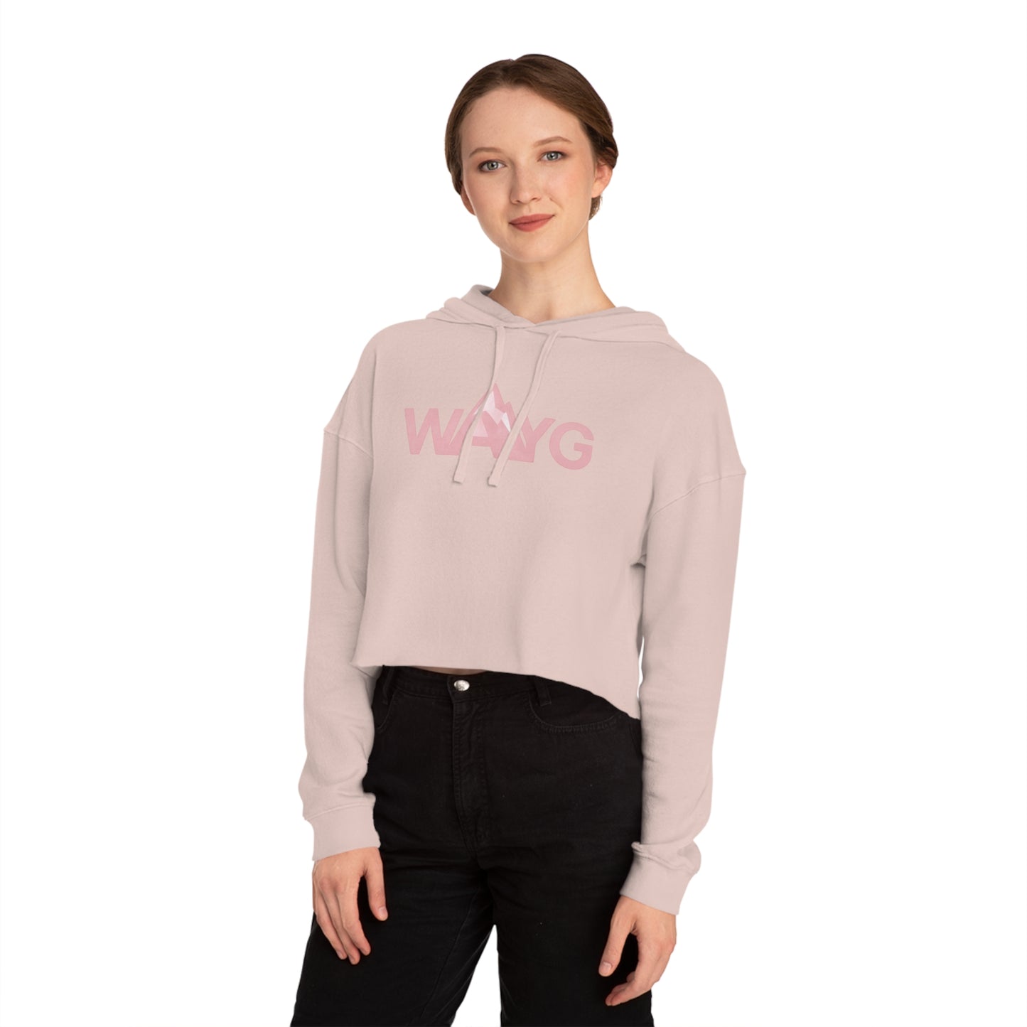 WAYG Collection- Tie-Die- Pastel- Women’s Cropped Hooded Sweatshirt
