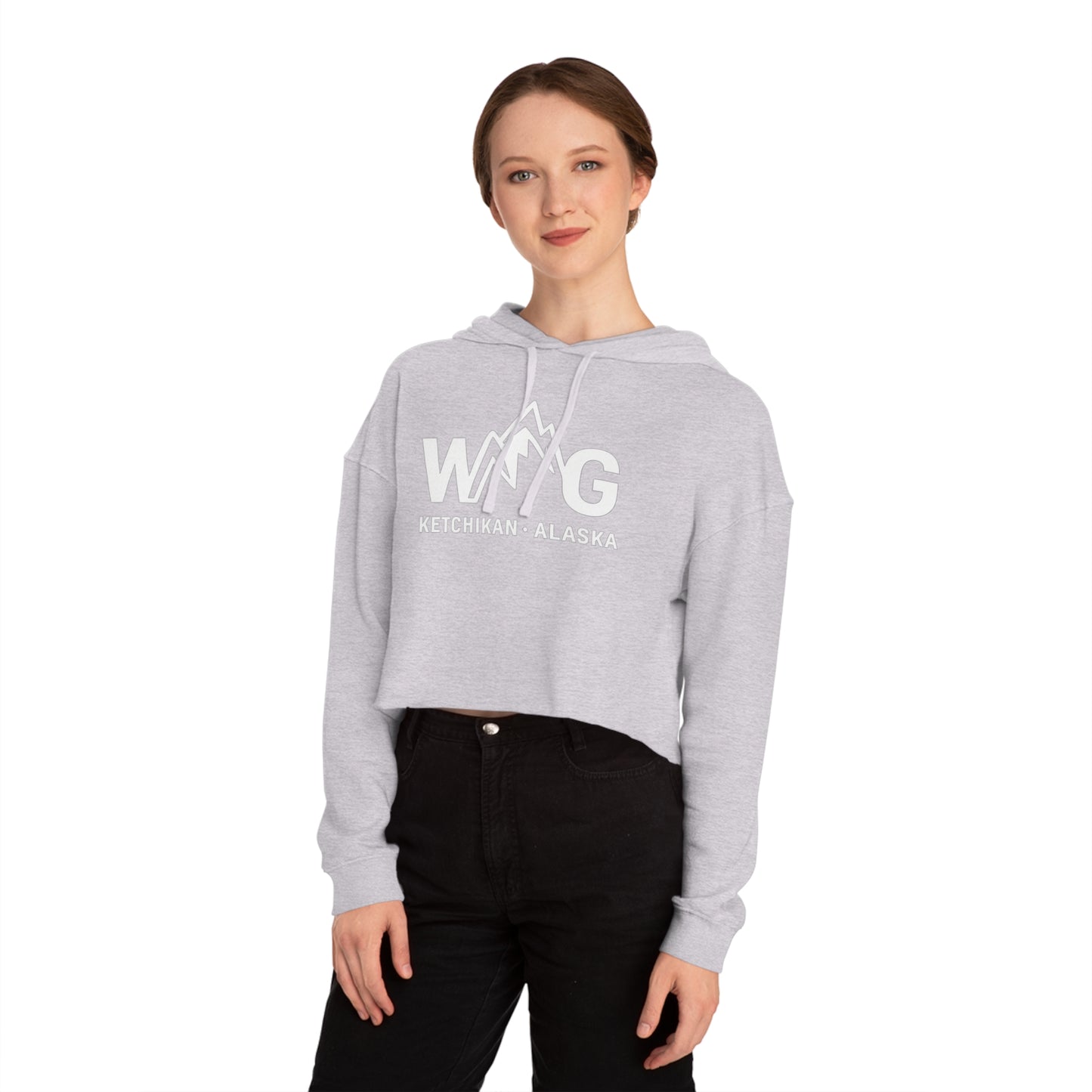 WAYG Collection- Ketchikan Alaska- Women’s Cropped Hooded Sweatshirt