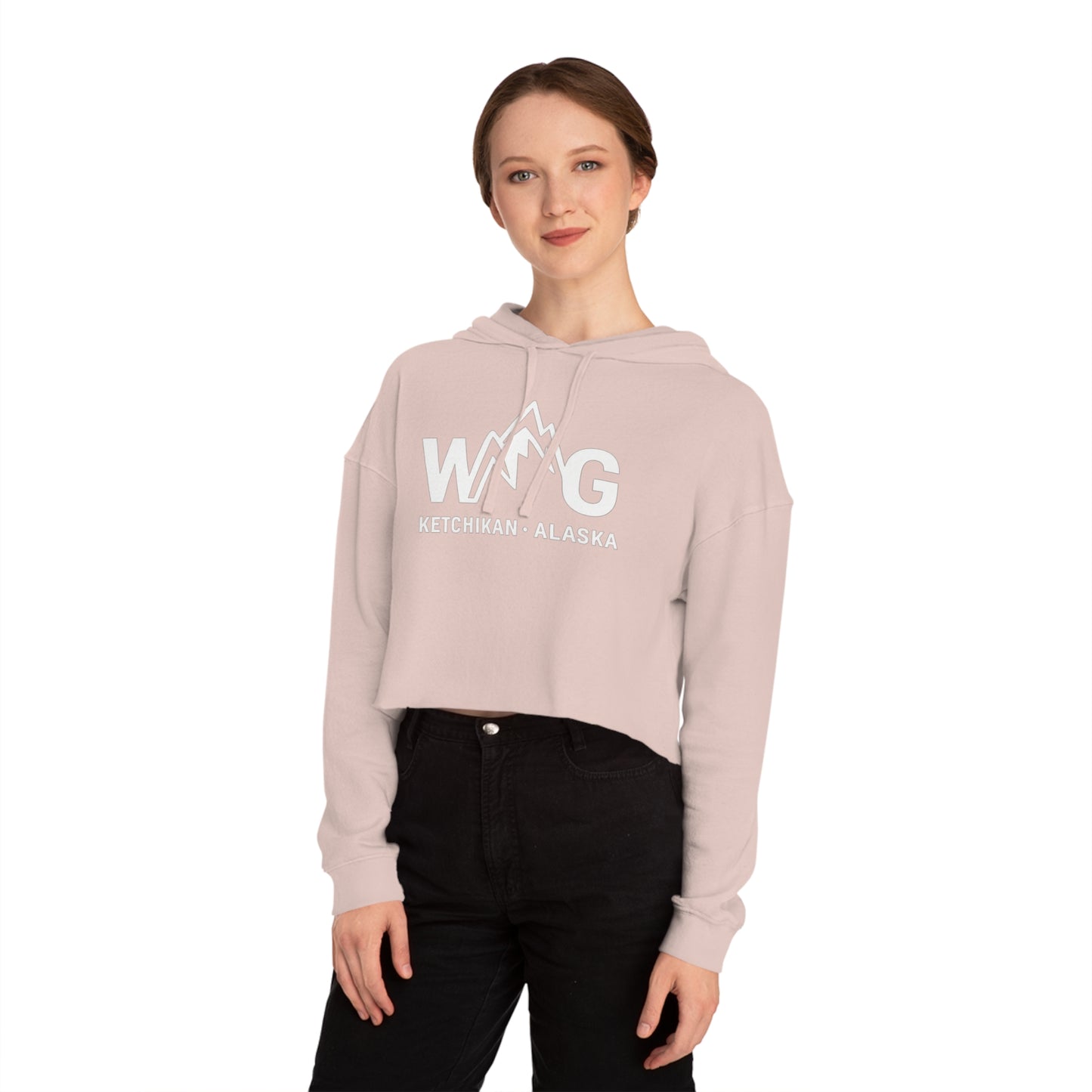 WAYG Collection- Ketchikan Alaska- Women’s Cropped Hooded Sweatshirt
