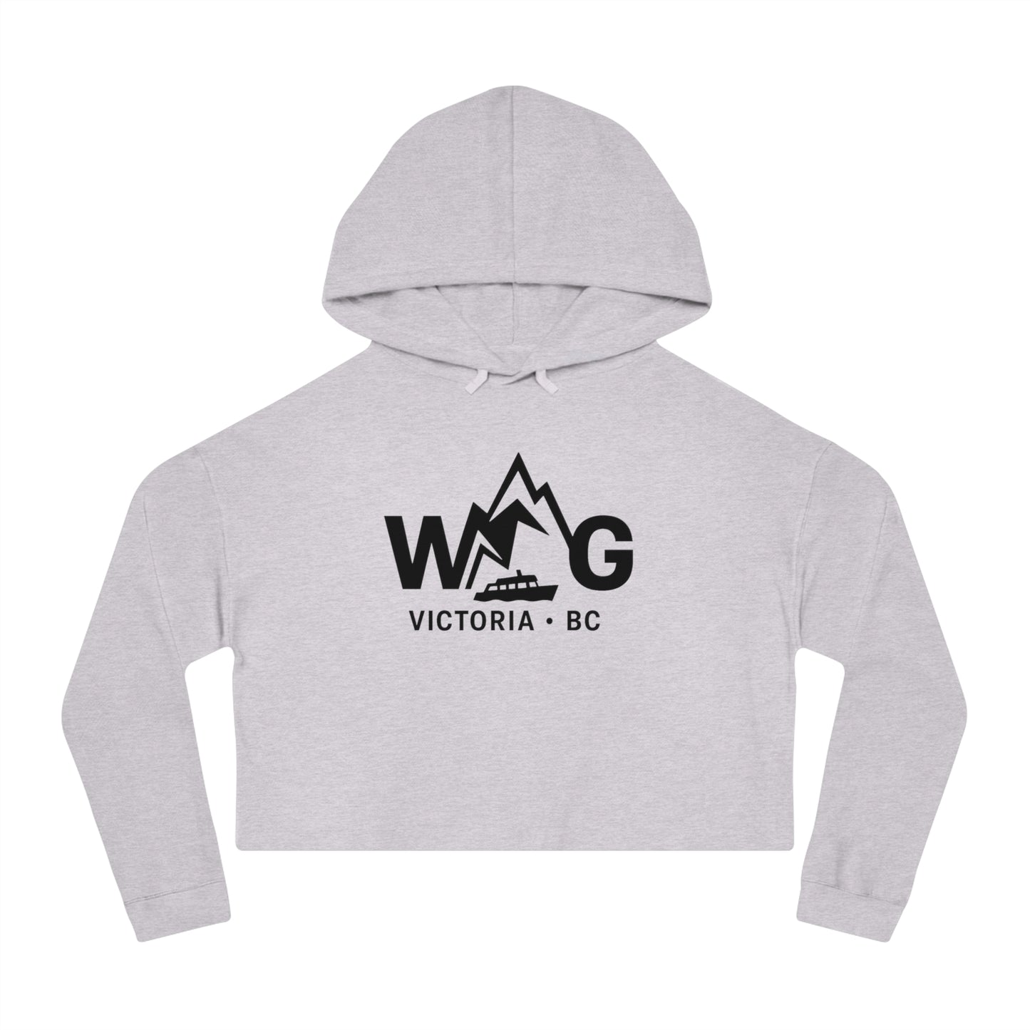 WAYG Collection- Victoria BC Canada- Women’s Cropped Hooded Sweatshirt