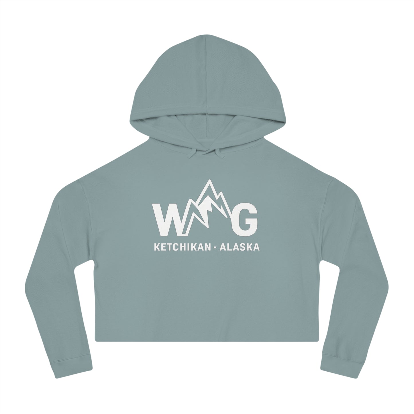 WAYG Collection- Ketchikan Alaska- Women’s Cropped Hooded Sweatshirt