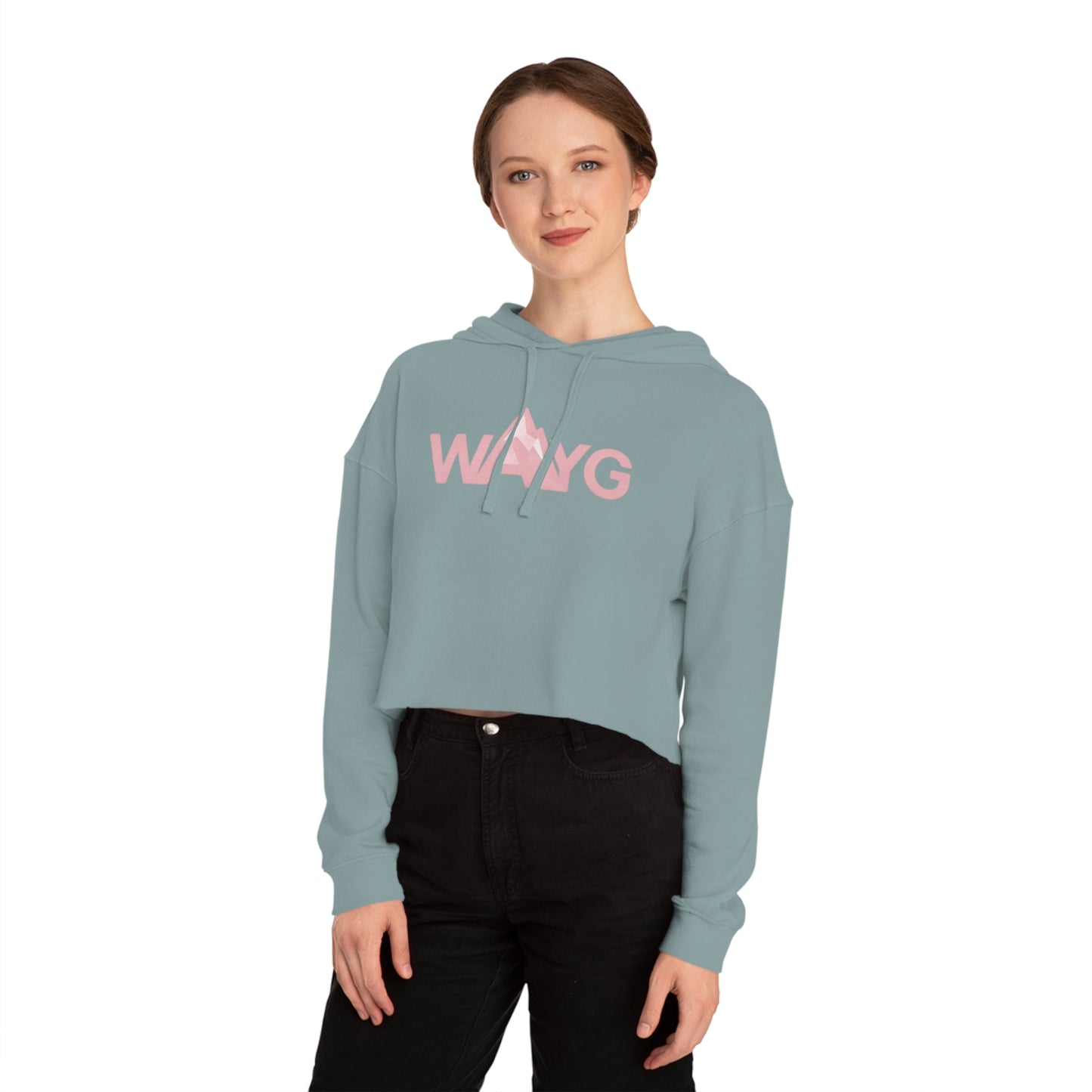WAYG Collection- Tie-Die- Pastel- Women’s Cropped Hooded Sweatshirt