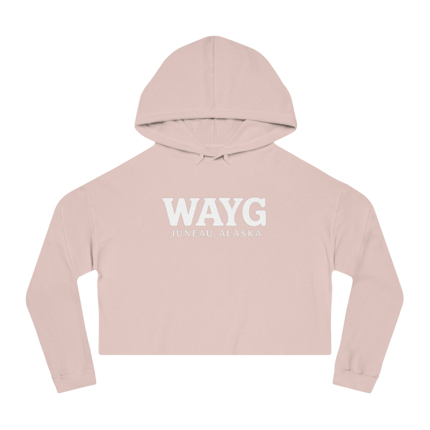 WAYG Collection- Juneau Alaska- Women’s Cropped Hooded Sweatshirt