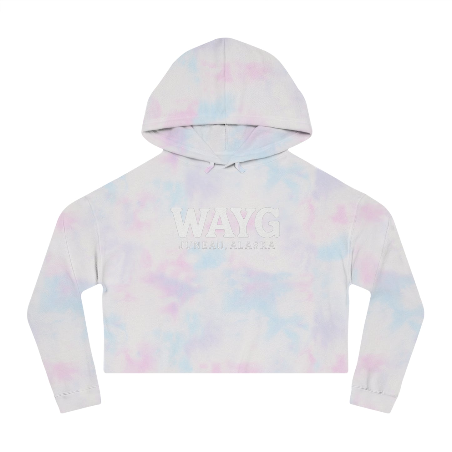 WAYG Collection- Juneau Alaska- Women’s Cropped Hooded Sweatshirt