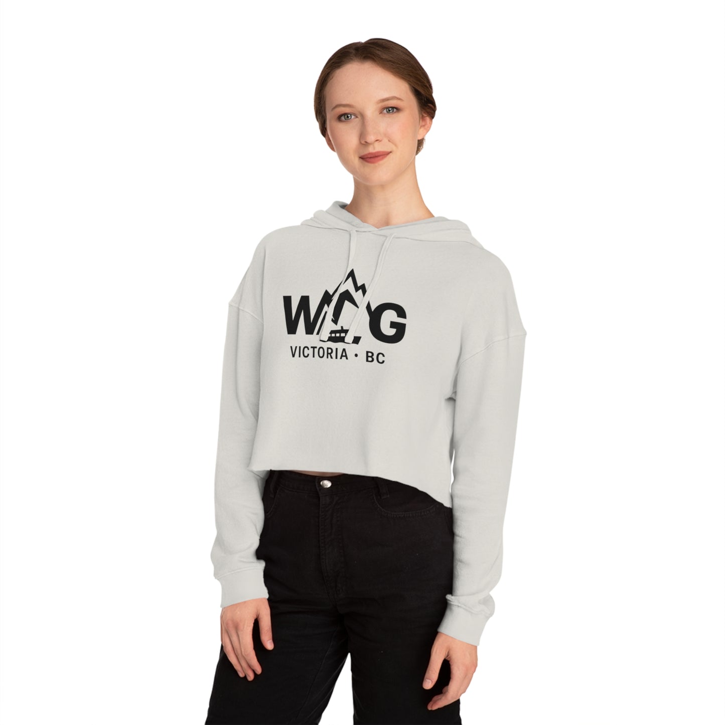 WAYG Collection- Victoria BC Canada- Women’s Cropped Hooded Sweatshirt