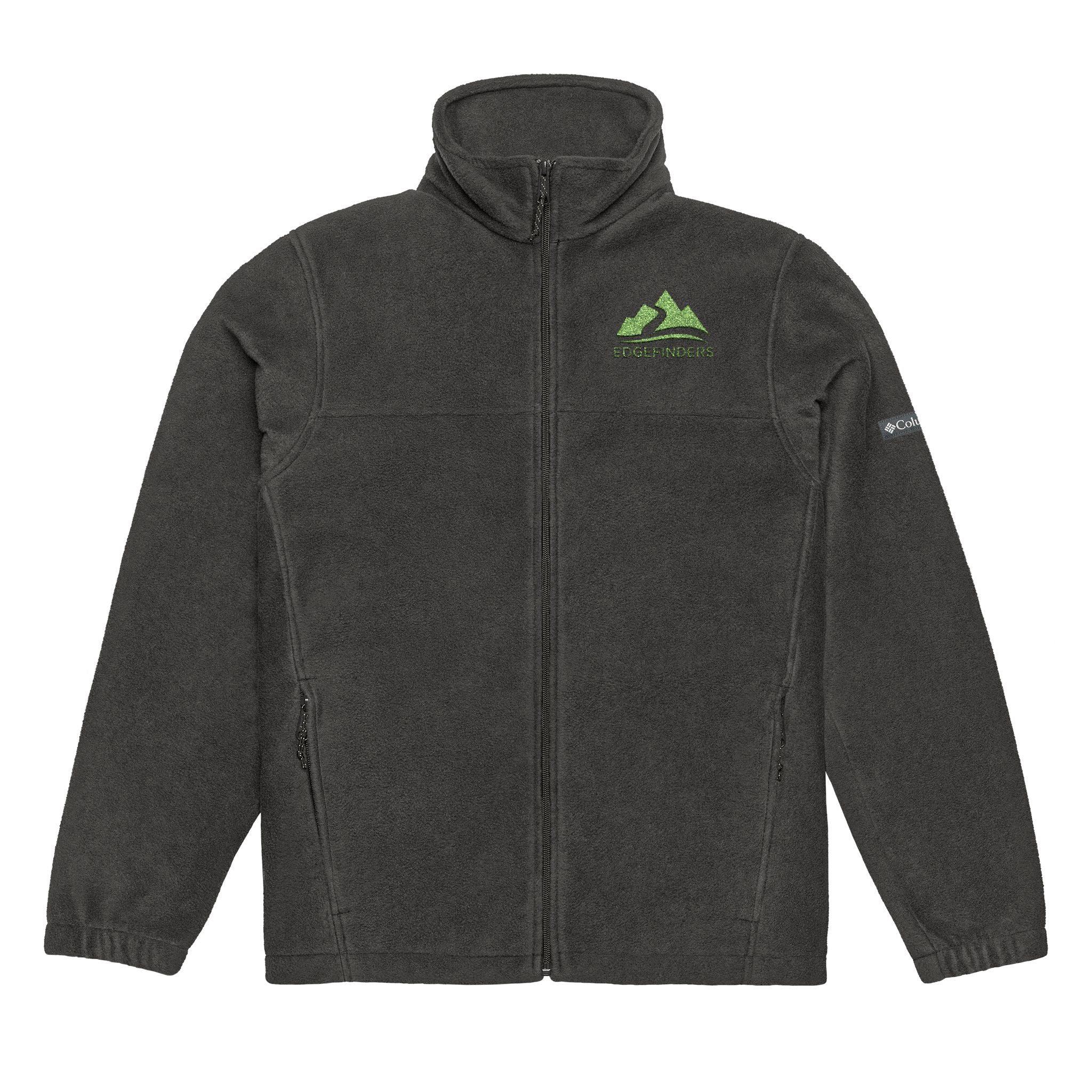 Unisex Columbia Fleece Jacket - Cozy Outdoor Wear with Embroidery