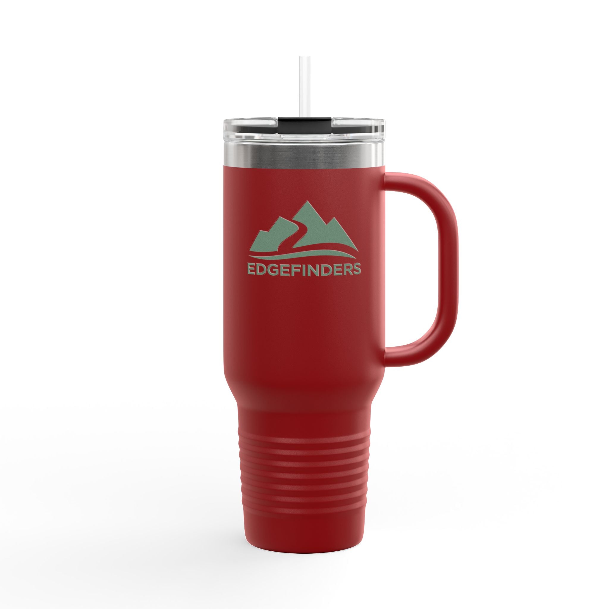 Eco-Friendly Insulated Travel Mug - 40oz with Mountains Design