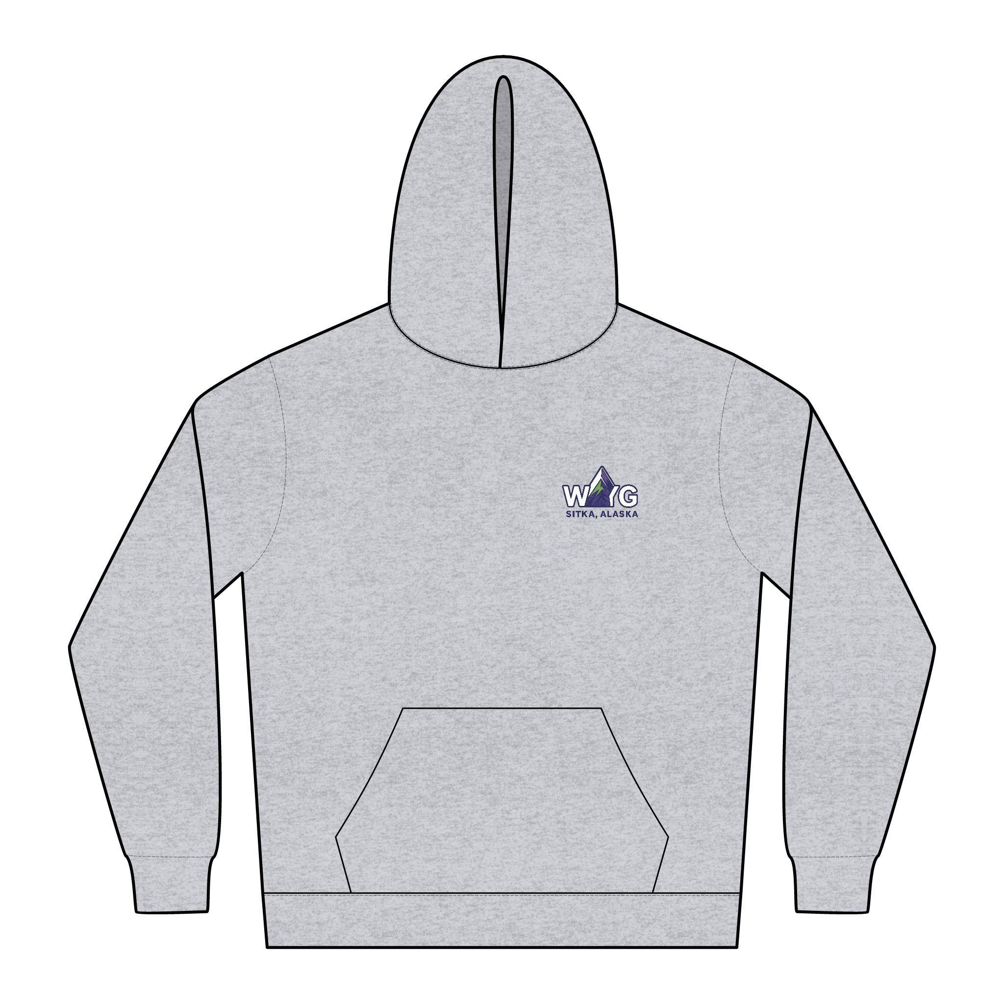 WAYG Collection- Sitka Alaska - Cozy Relaxed Hoodie for Everyday Comfort, Soft Hooded Sweatshirt