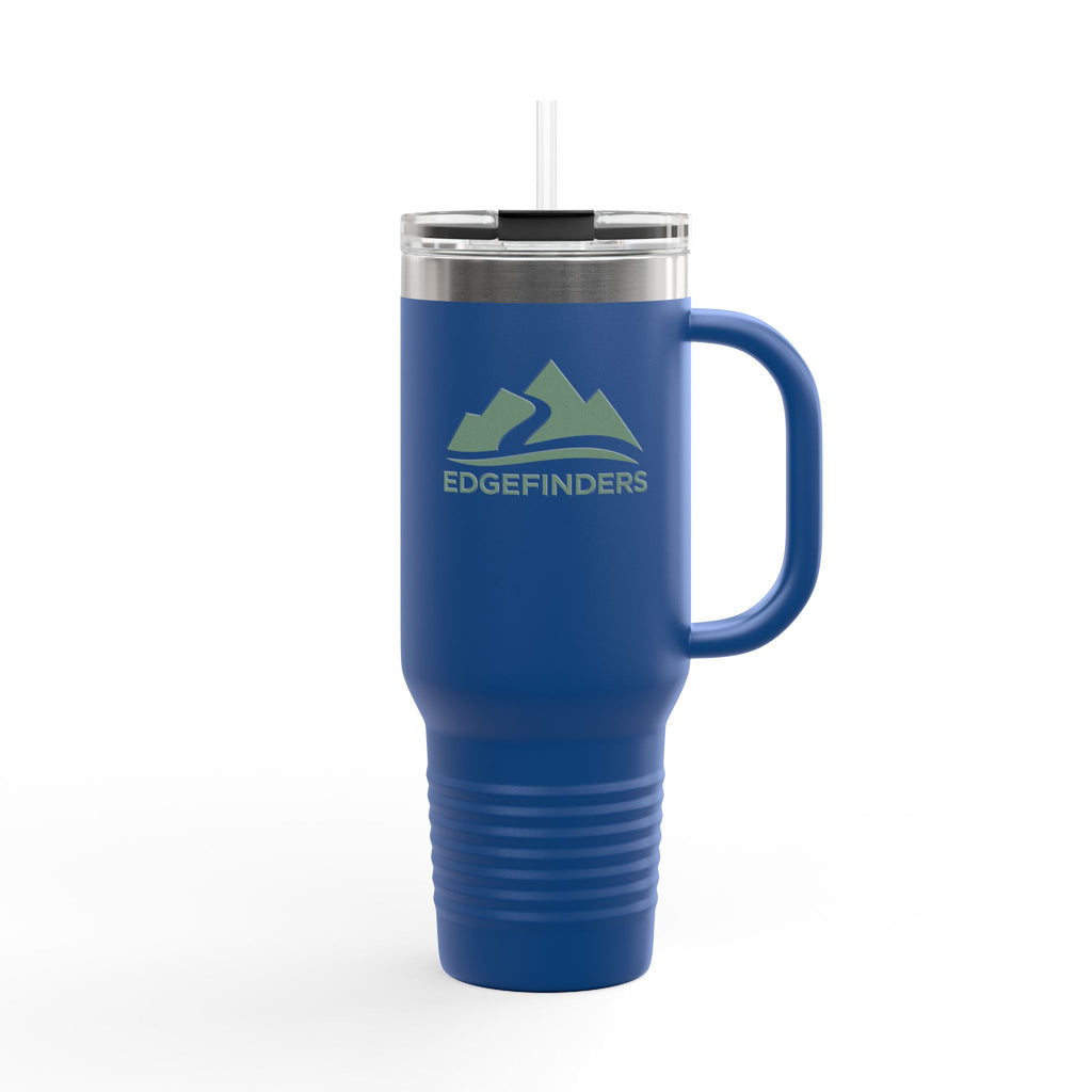 Eco-Friendly Insulated Travel Mug - 40oz with Mountains Design