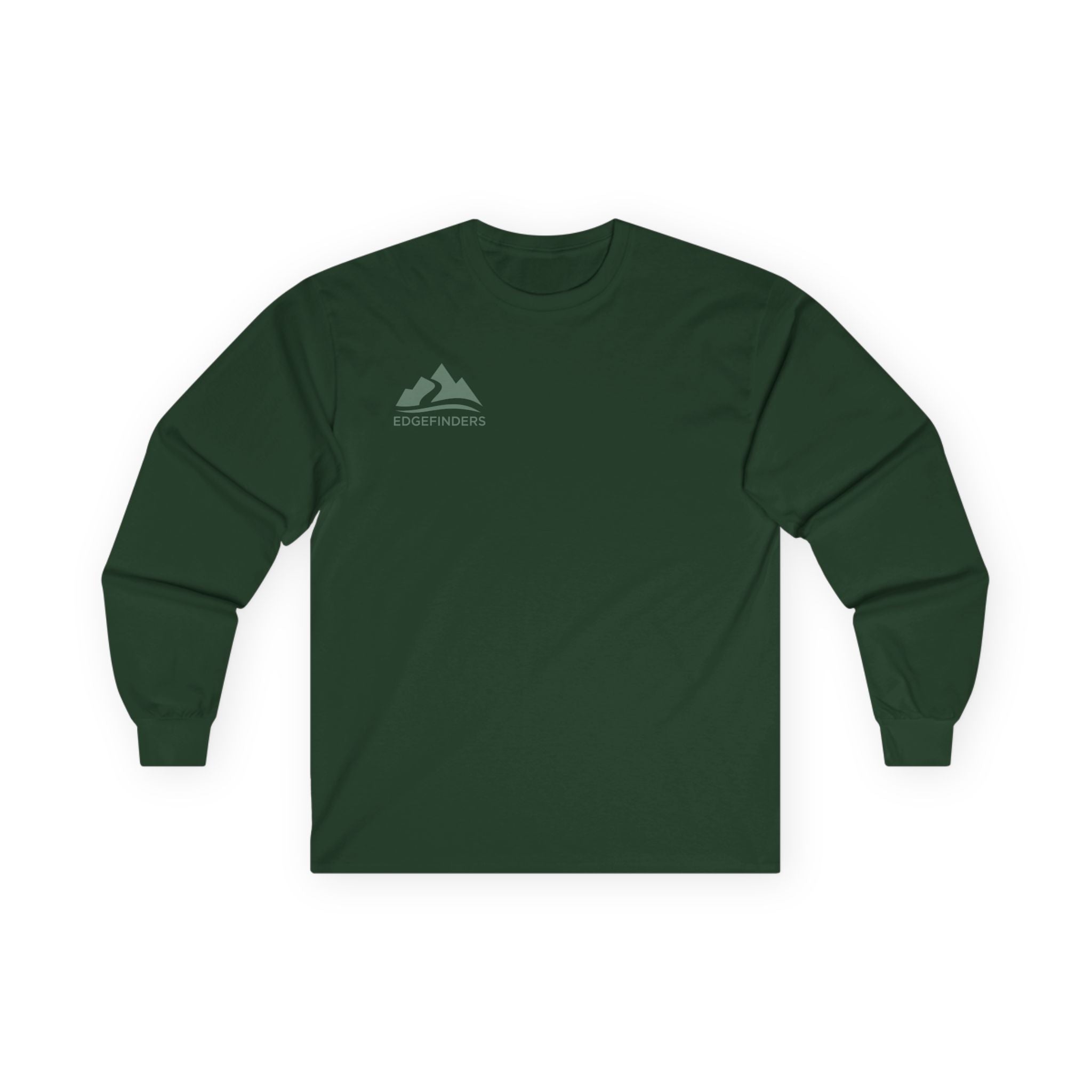 Unisex Ultra Cotton Long Sleeve Tee - Adventure Ready with Mountain Design