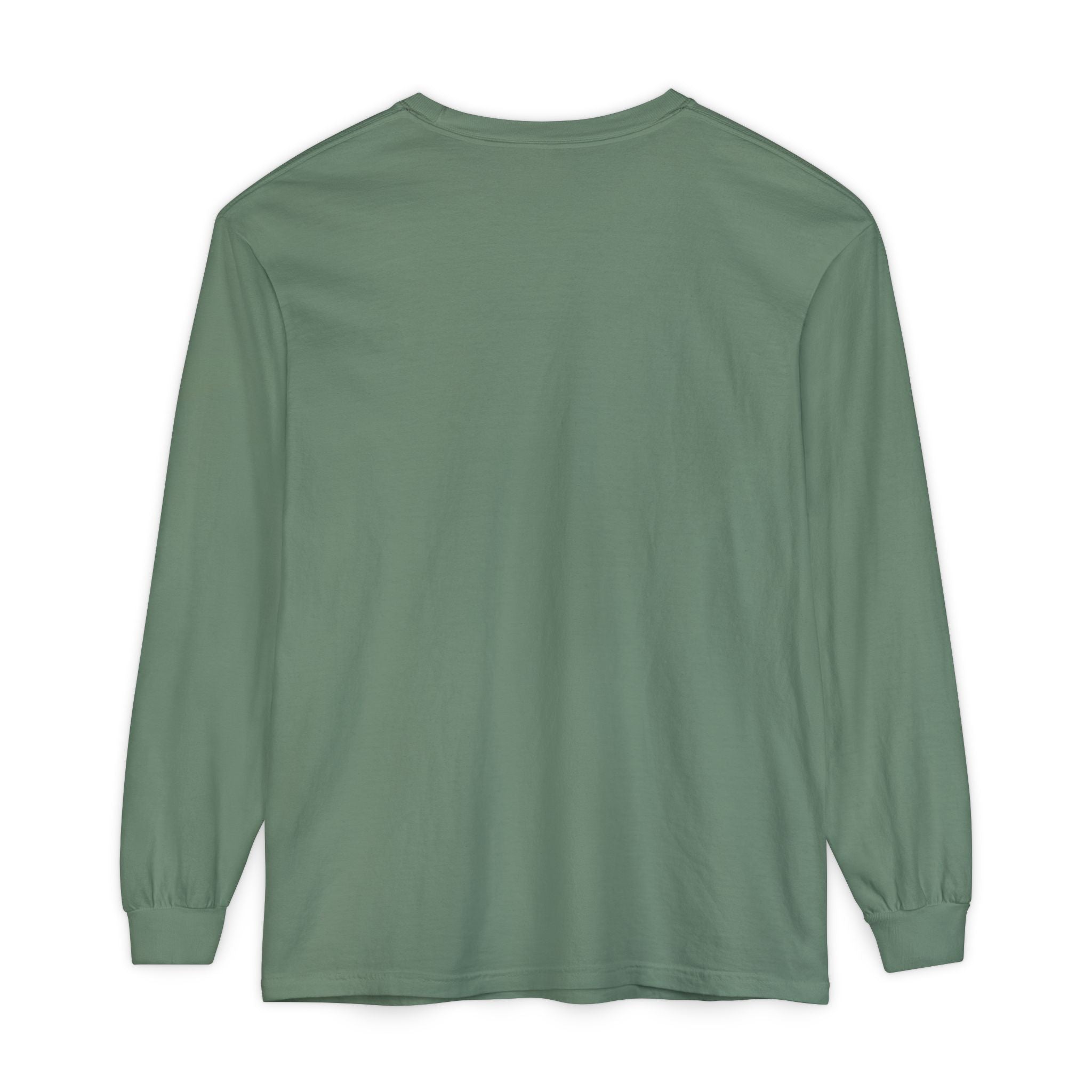Garment-dyed Long Sleeve Tee - Casual Comfort, Unisex Style, Perfect Gift for Friends or Family, Layering Essential, Eco-friendly Tee