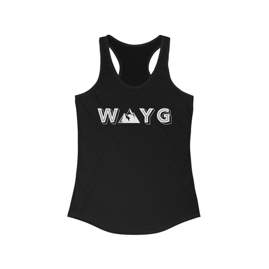 Women’s Ideal Racerback Tank - Adventure Awaits Design