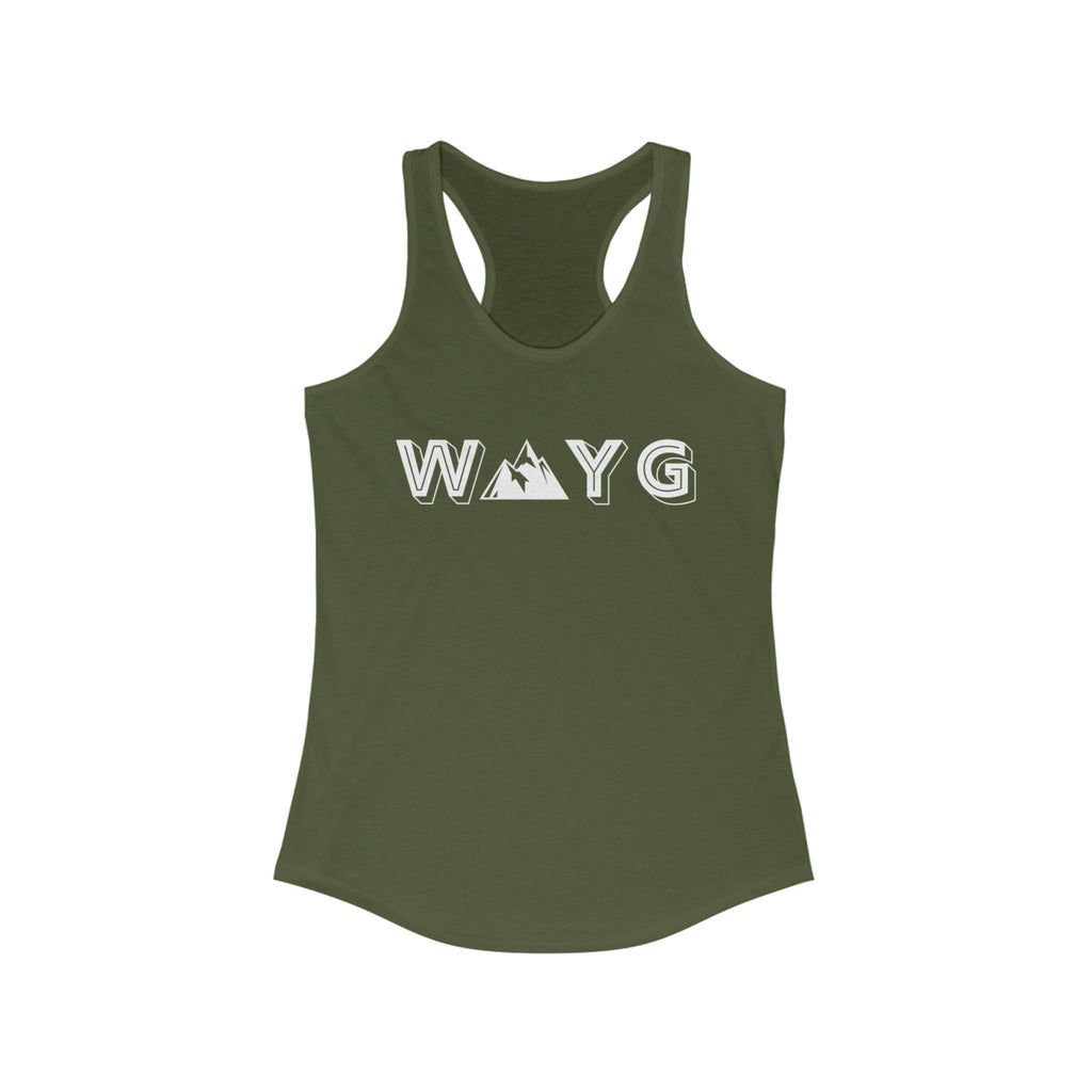 Women’s Ideal Racerback Tank - Adventure Awaits Design