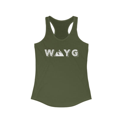 Women’s Ideal Racerback Tank - Adventure Awaits Design