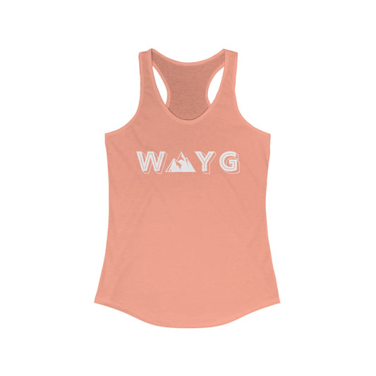 Women’s Ideal Racerback Tank - Adventure Awaits Design