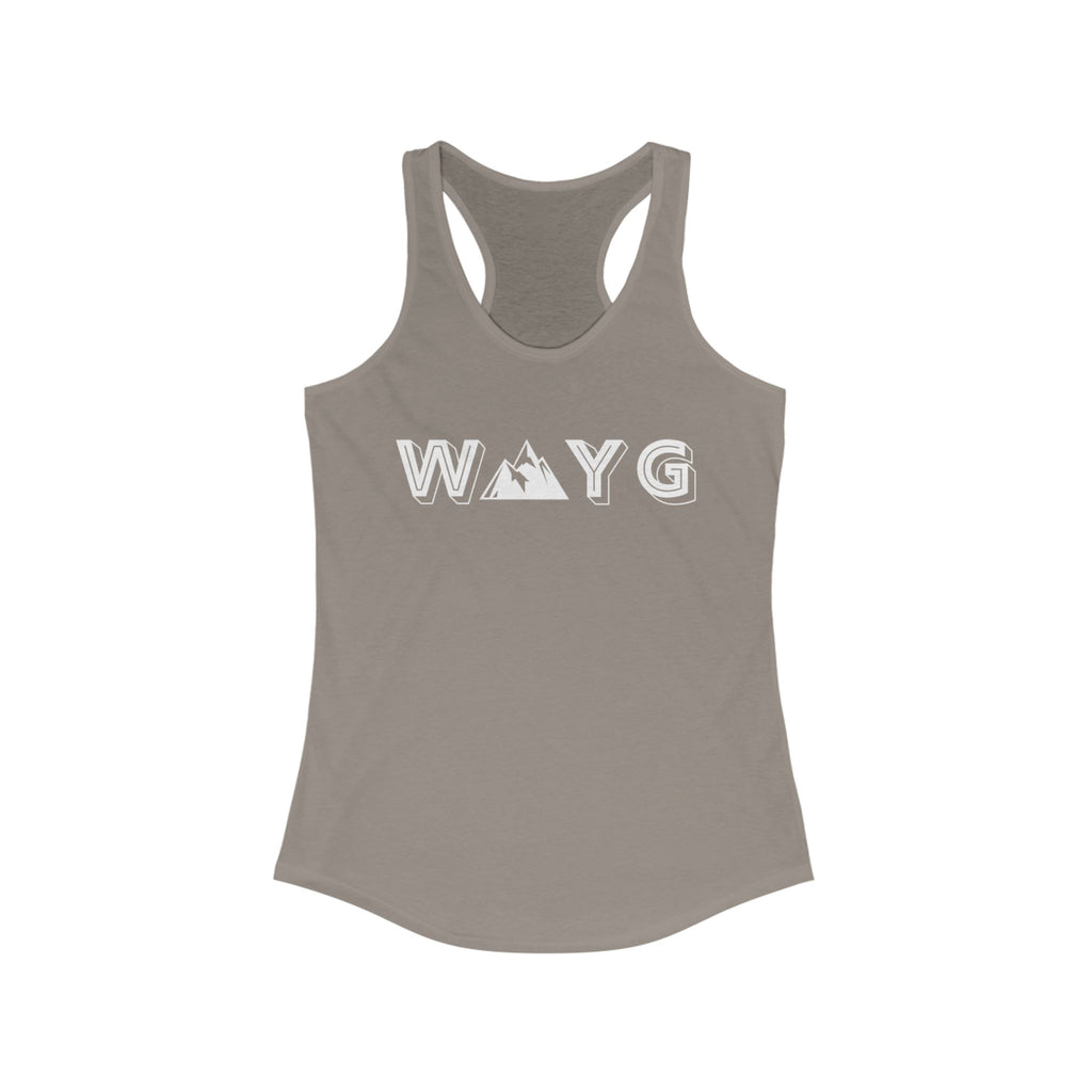 Women’s Ideal Racerback Tank - Adventure Awaits Design