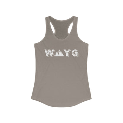 Women’s Ideal Racerback Tank - Adventure Awaits Design