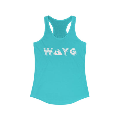 Women’s Ideal Racerback Tank - Adventure Awaits Design