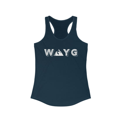 Women’s Ideal Racerback Tank - Adventure Awaits Design