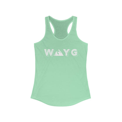 Women’s Ideal Racerback Tank - Adventure Awaits Design