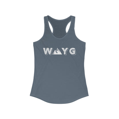 Women’s Ideal Racerback Tank - Adventure Awaits Design