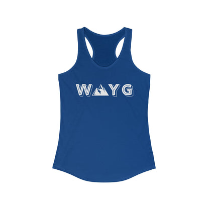 Women’s Ideal Racerback Tank - Adventure Awaits Design