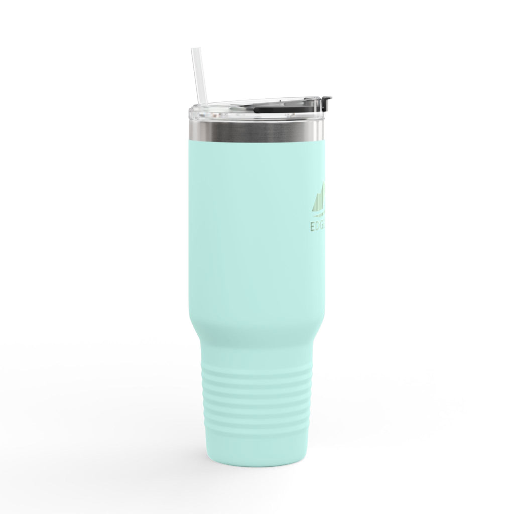 Eco-Friendly Insulated Travel Mug - 40oz with Mountains Design