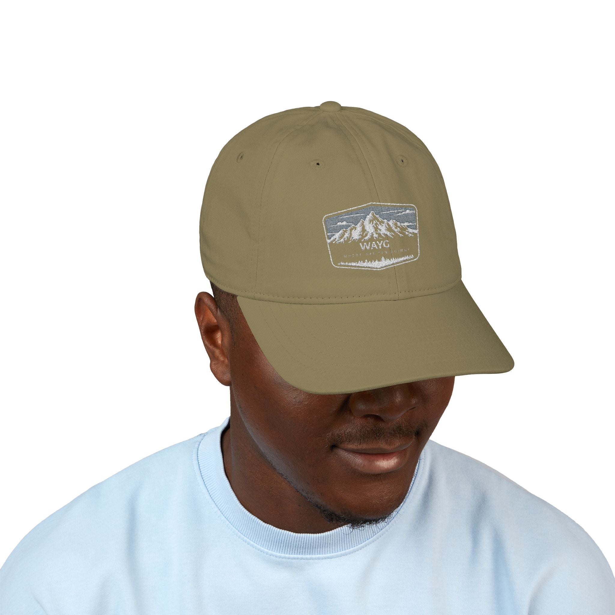 Organic Embroidered Baseball Cap - Eco-Friendly Hat for Outdoor Adventures, Casual Wear, Gifts, Hiking, Festivals