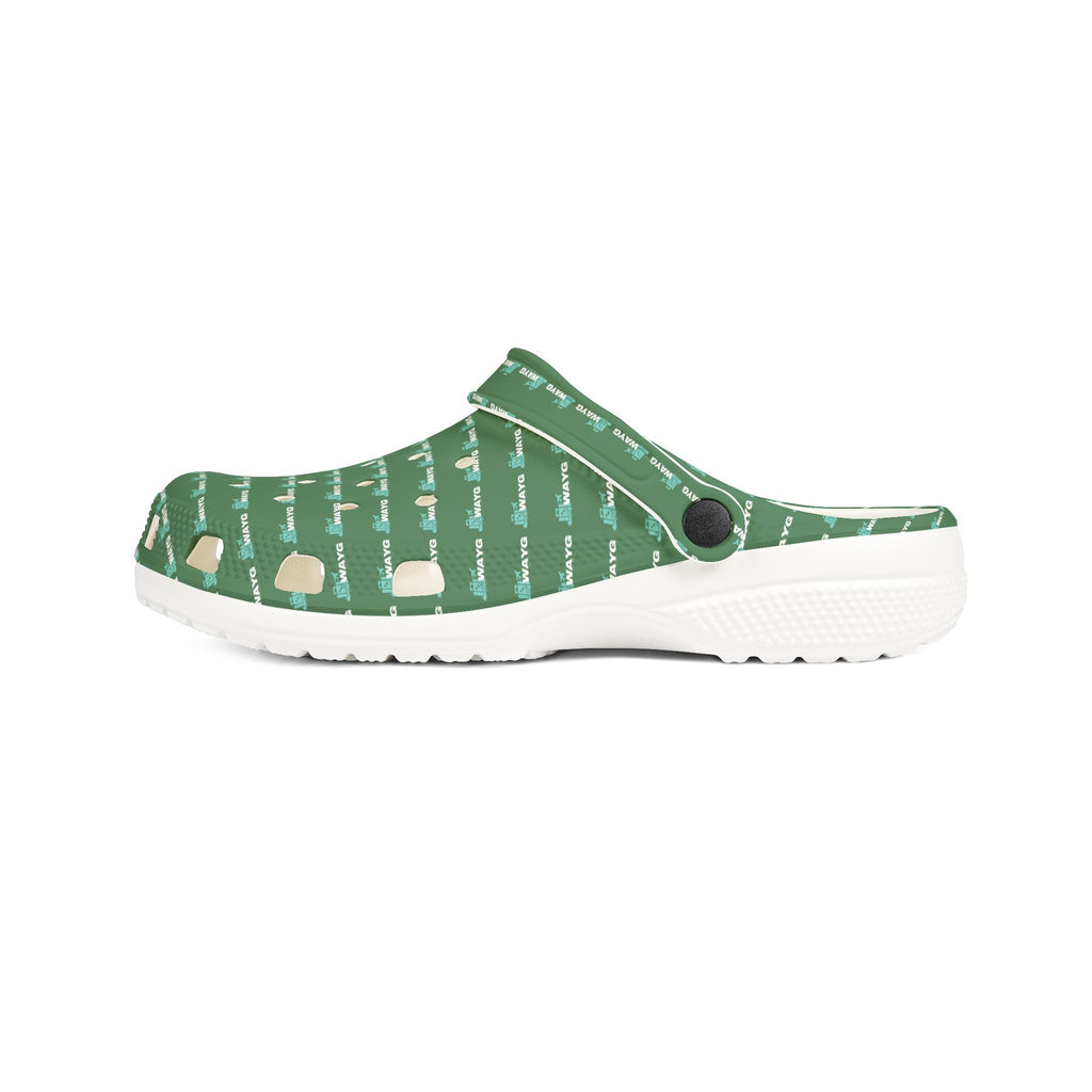 WAYG GREEN Foam Lightweight Slip-On Garden Shoes