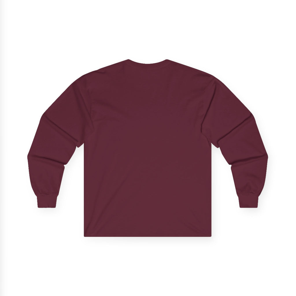 Unisex Ultra Cotton Long Sleeve Tee - Adventure Ready with Mountain Design