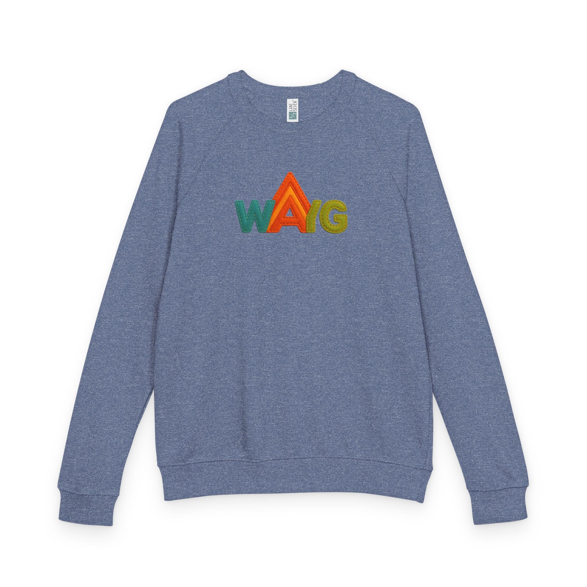 Unisex French Terry Raglan Crewneck Sweatshirt, Cozy Casual Wear, Gift for Friends, Year-Round Comfort, Unique Graphics