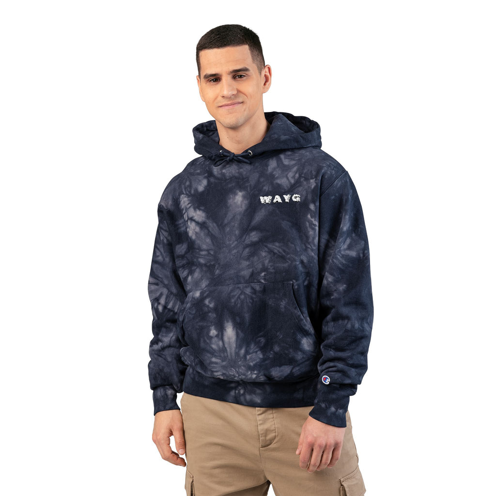 WAYG Heavy Hoodie -Embroidered Tie-Dyed
