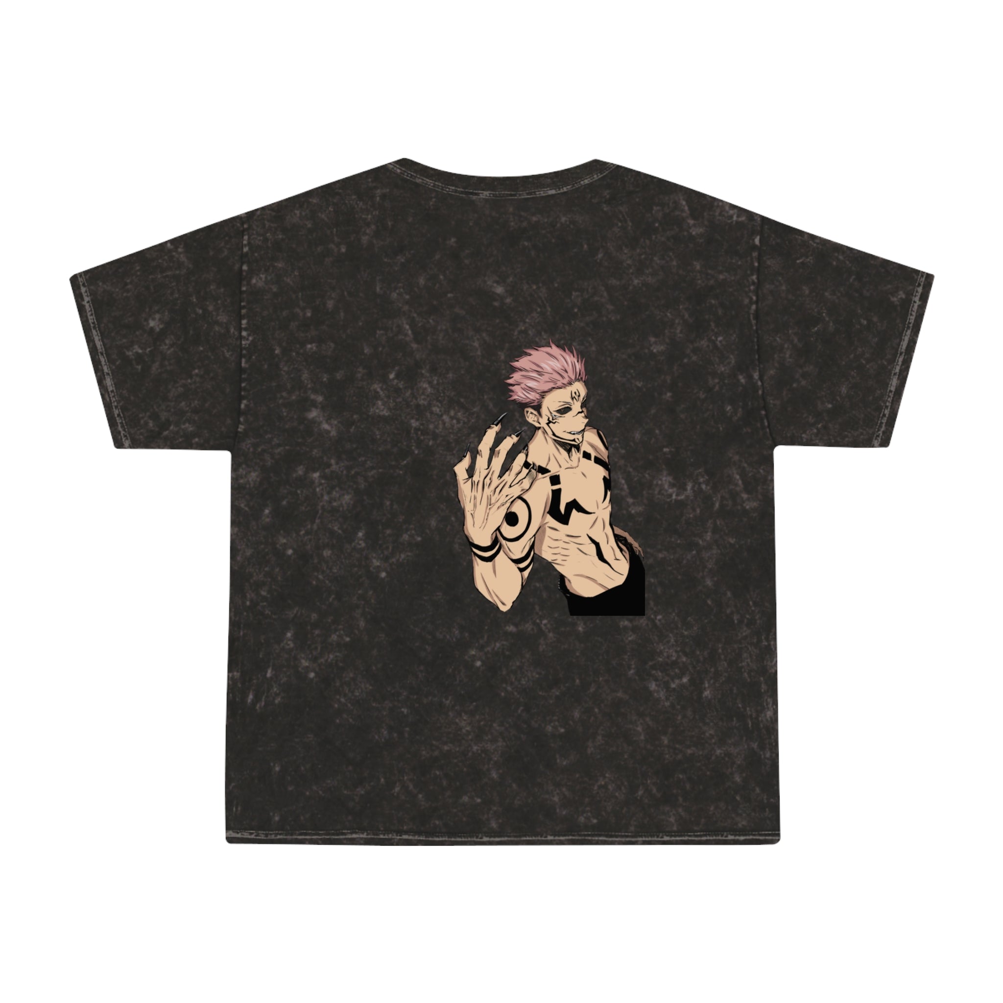 Unisex Mineral Wash Graphic Tee - Vintage Style T-Shirt, Casual Wear, Anime-inspired Fashion, Gift for Him/Her, Summer Essential