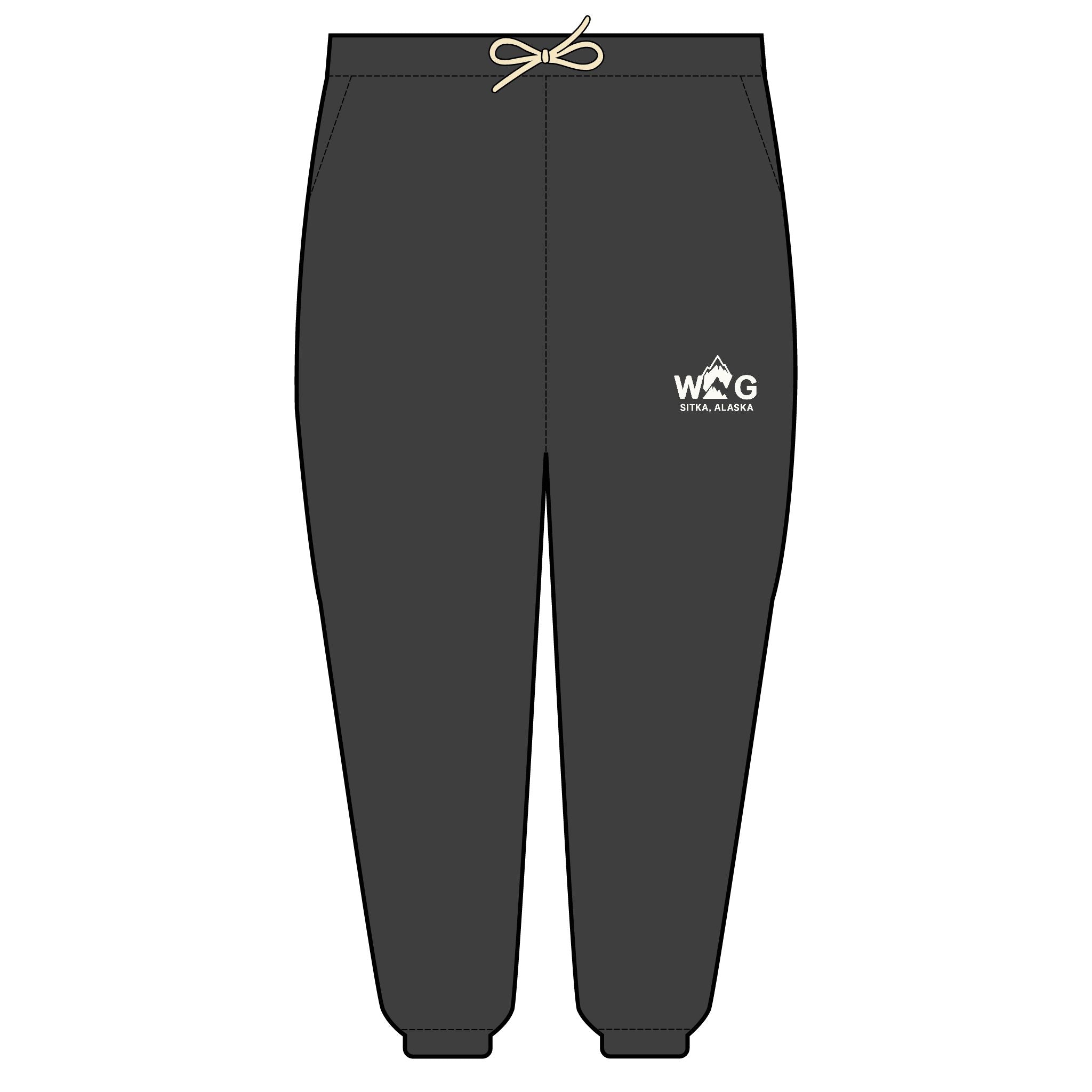 WAYG Collection- Sitka Alaska- Cozy Unisex Fleece Sweatpants | Relaxed Fit, Lounge Wear, Joggers for Home & Leisure, Gift for Him & Her