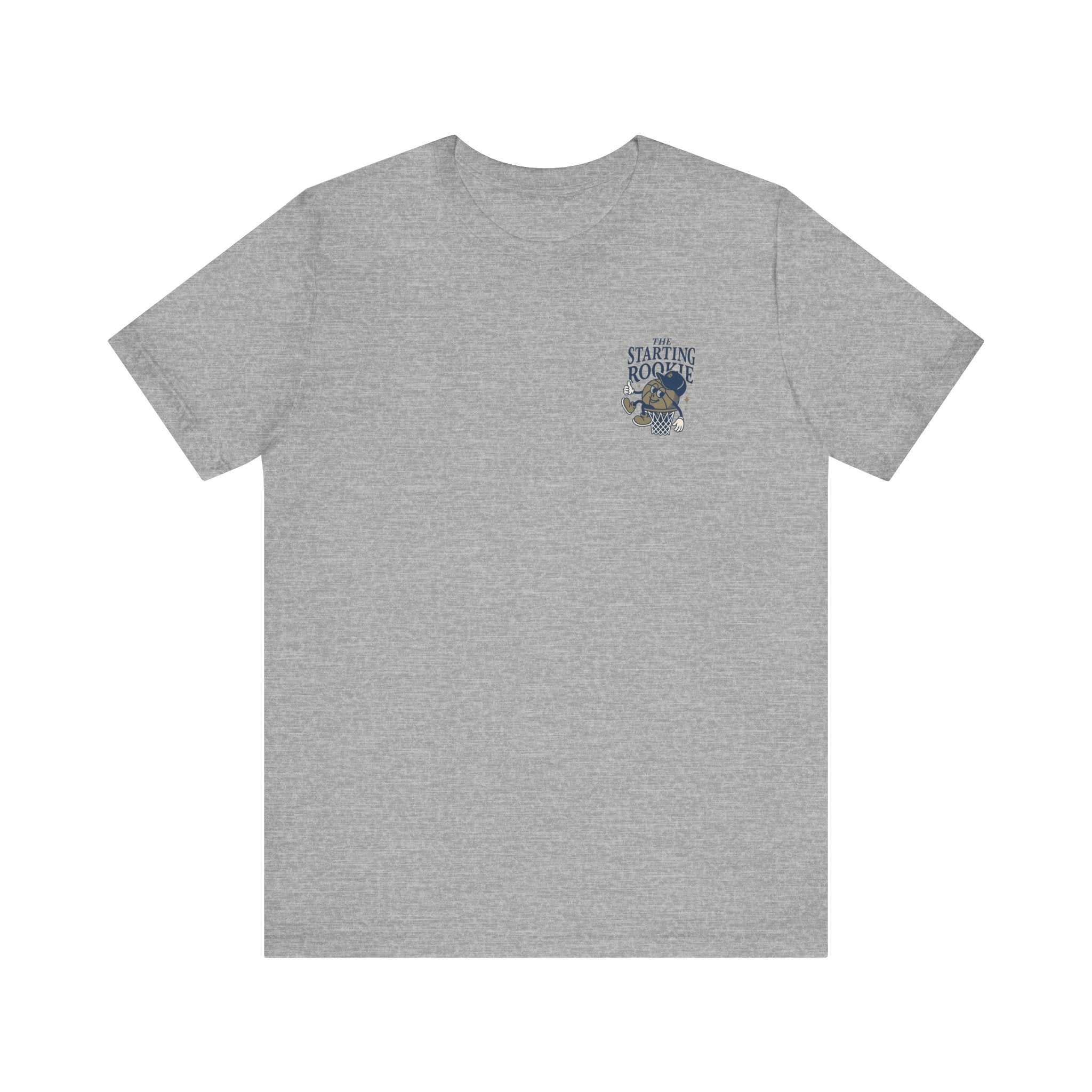 The Starting Rookie Unisex Tee | Cute Basketball Shirt, Sports Fan Apparel, Gift for Athletes, Casual Wear, Back-to-School Tee