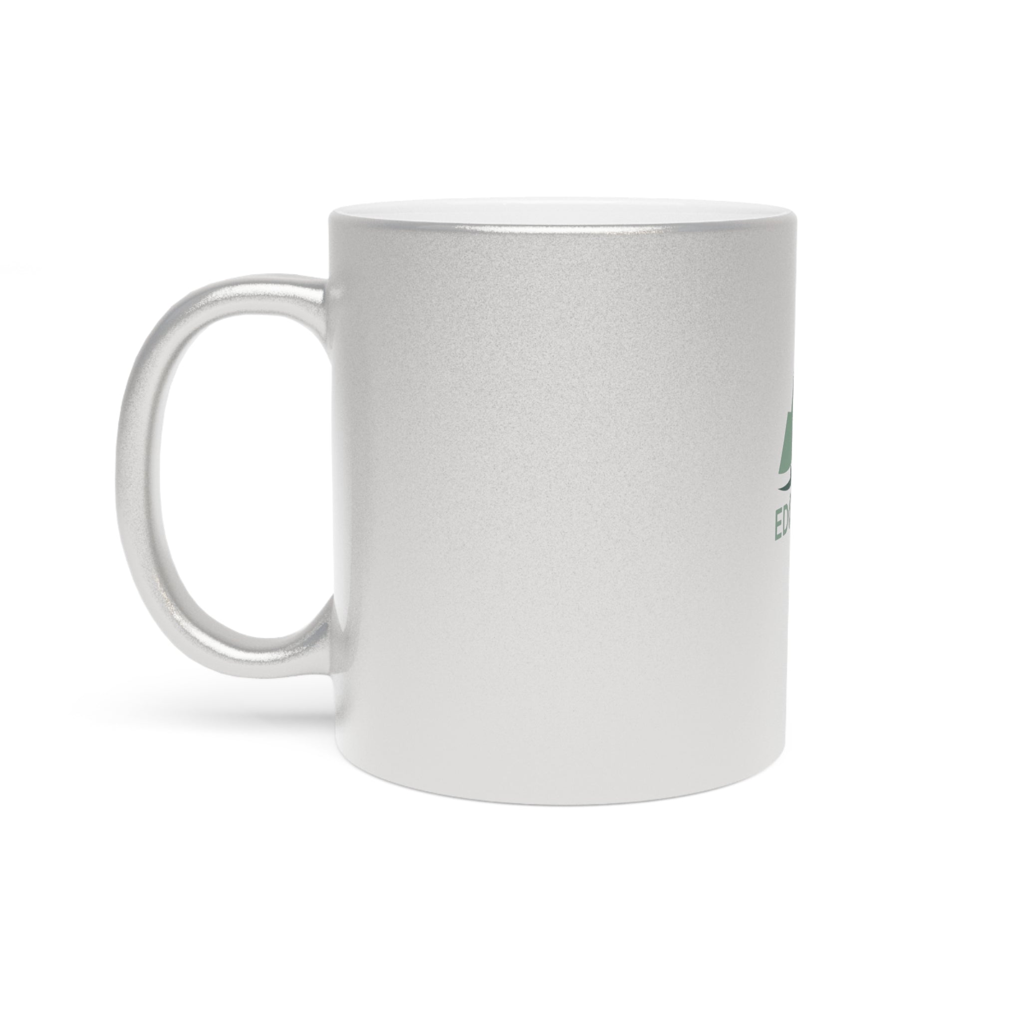 Metallic Mug - Custom Silver or Gold Travel Coffee Cup, Ideal Gift for Nature Lovers, Camping, Hiking, Travel, and Adventure Enthusiasts