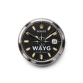 Acrylic Wall Clock Luxury Style Black Dial Design (WAYG)