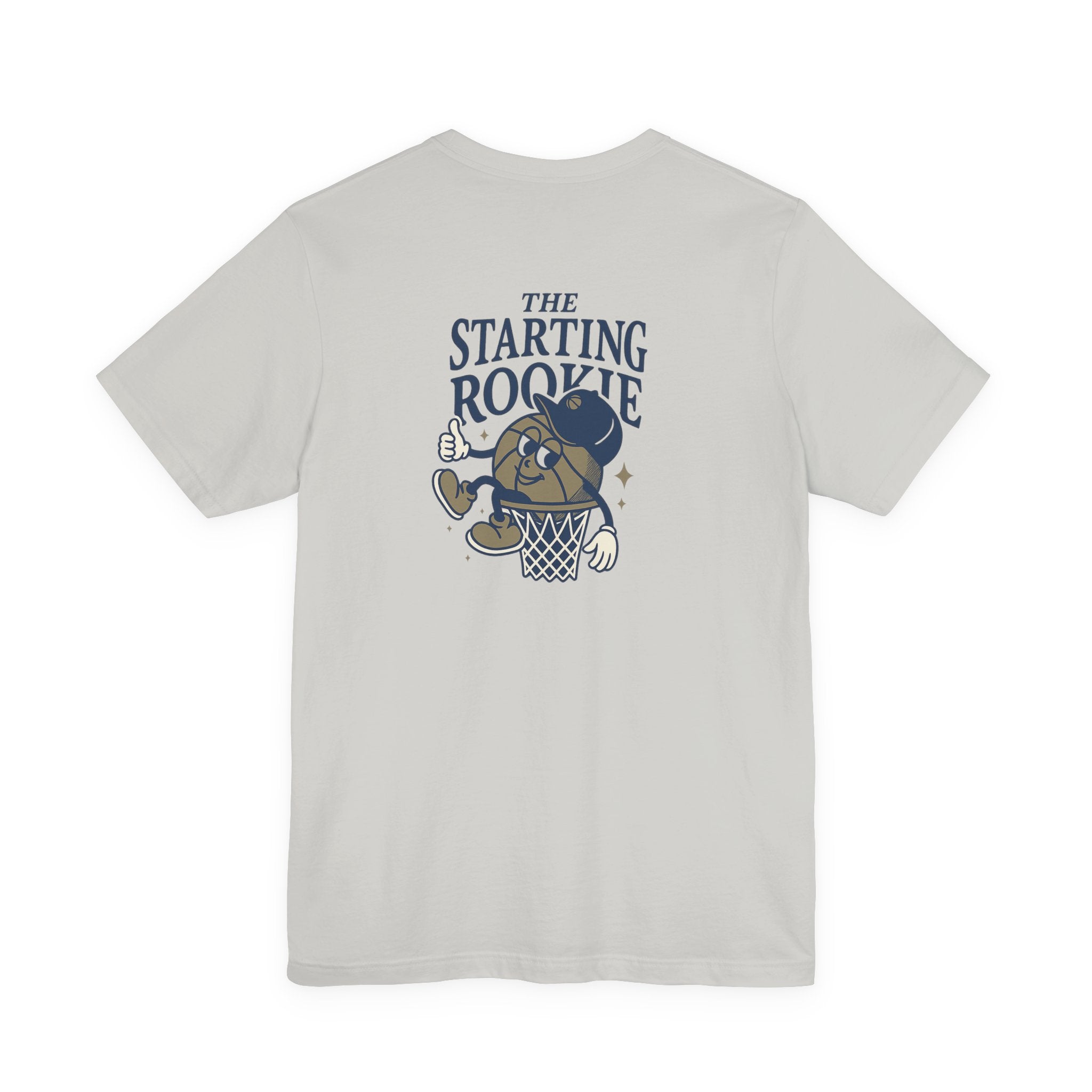 The Starting Rookie Unisex Tee | Cute Basketball Shirt, Sports Fan Apparel, Gift for Athletes, Casual Wear, Back-to-School Tee