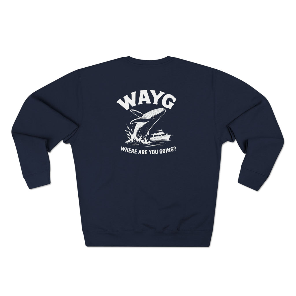 WAYG- Collection- Juneau Alaska-Unisex Crewneck Sweatshirt- Whale Watching