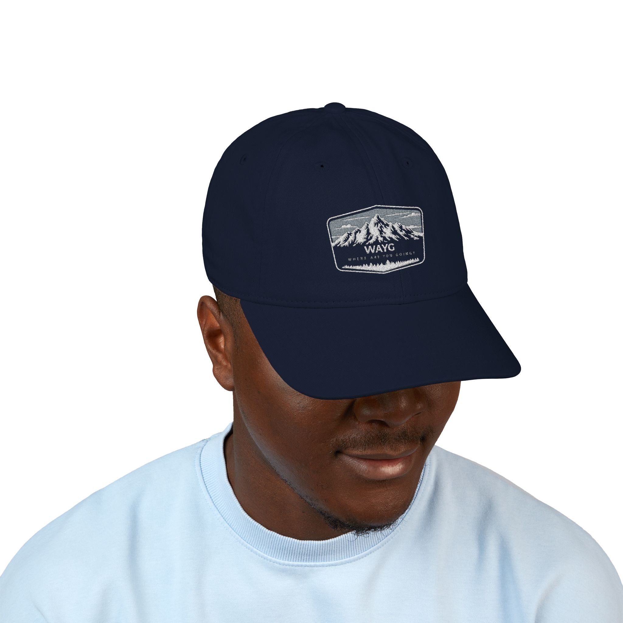Organic Embroidered Baseball Cap - Eco-Friendly Hat for Outdoor Adventures, Casual Wear, Gifts, Hiking, Festivals