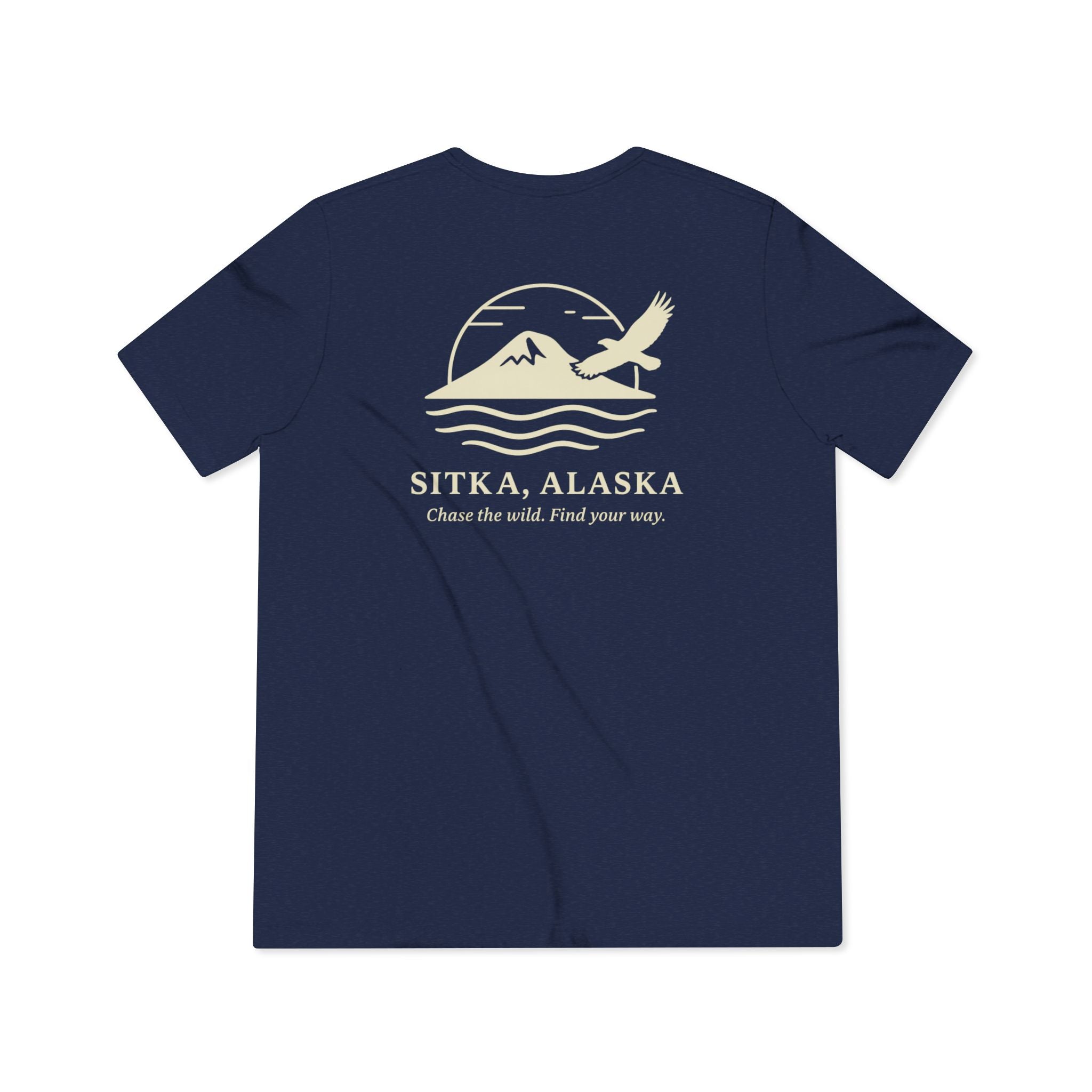 WAYG Collection- Drop- Sitka Alaska- Tri blend Tee -Nature Lover's Shirt